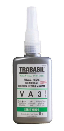 Trabasil Va3 Pieza Cilíndrica Torque Alto 50grs Anaeróbico