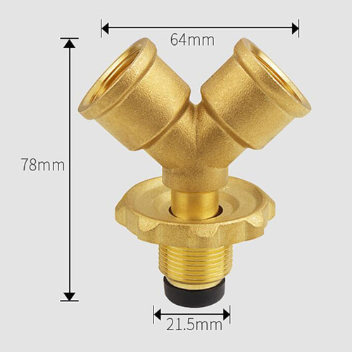 Adaptador Divisor En Y De Gas Propano Conector En T Cobre