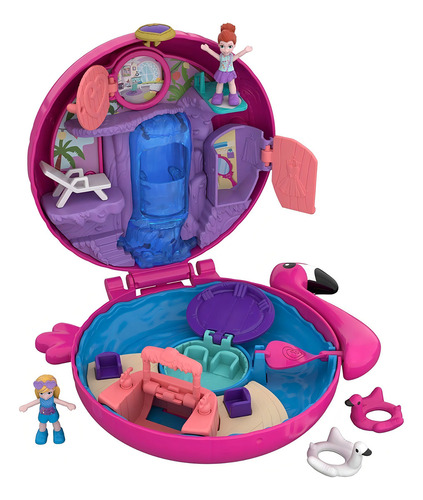 Polly Pocket Miniatura Muñecas Flamant Rose Edicion Especial