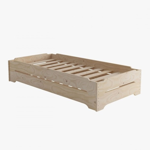 Imagen 8 de 8 de Base Cama Nido Apilable En Madera 100% Maciza Ref: Hund