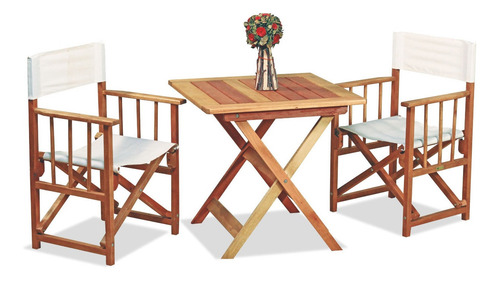 Sillon Director Plegable De Madera De Eucaliptus Con Cetol