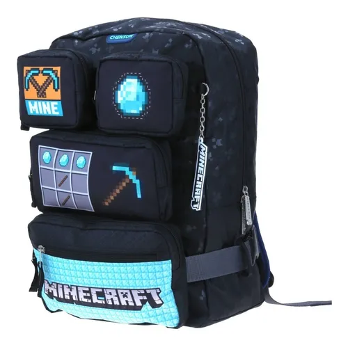 Mochila Escolar Grande Minecraft Chenson Raft 65499