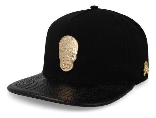 Gorra Cash Only 23 Skull Golden Negro Unitalla