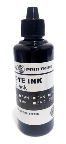 Tinta Universal Impresoras Inyección Colores Negro  