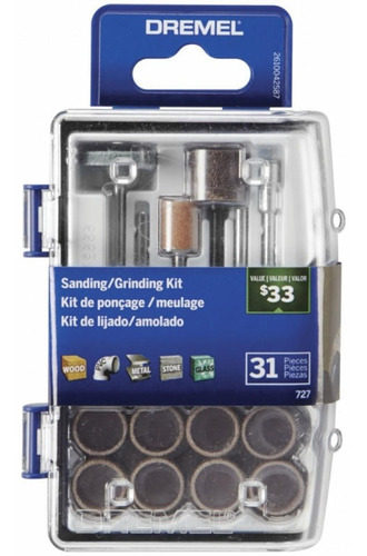 Micro Kit Dremel 727 Lijar/desbastar 31 Piezas