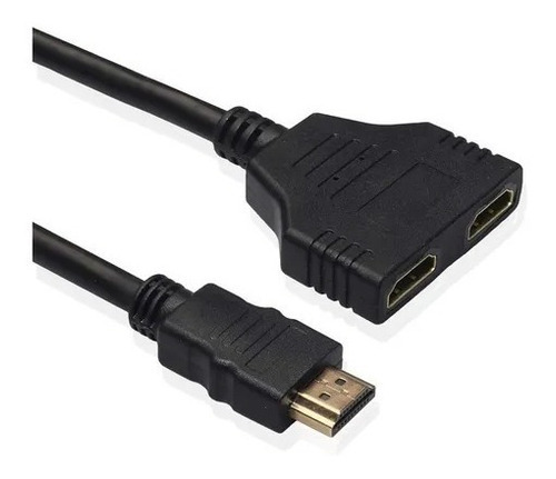 Splitter Plano Divisor Hdmi De 1 Macho A 2 Hembra,videojuego