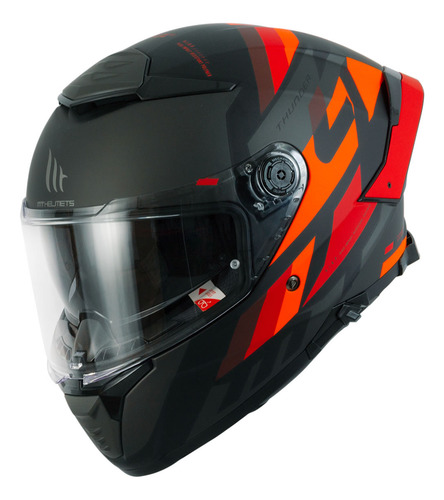 Capacete Moto Fechado C/ Óculos Mt Thunder 4 Sv Ergo B15