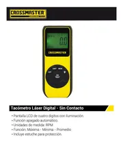 Comprar Tacometro Laser Digital Crossmaster 9936194