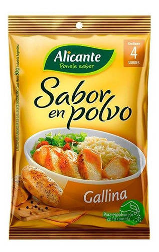 Pack X 3 Unid Saborizado  Gallina 12x7,5 Gr Alicante Caldos