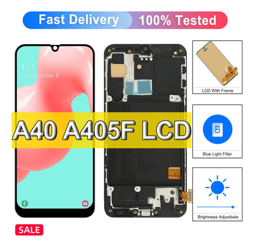 Sroje Sjp Tela Amoled Com Moldura Para Samsung Galaxy A40