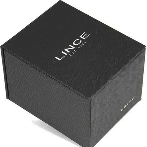 Imagem 4 de 8 de Relógio Lince Feminino Rose Quadrado Led Espelhado Mdr4644l