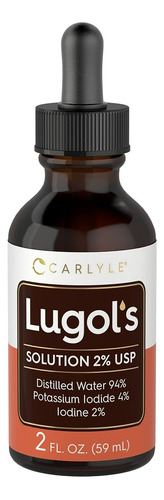 Lugols Yodo 2% Usp Carlyle 2 Oz (59 Ml) Iodo Americano Detox