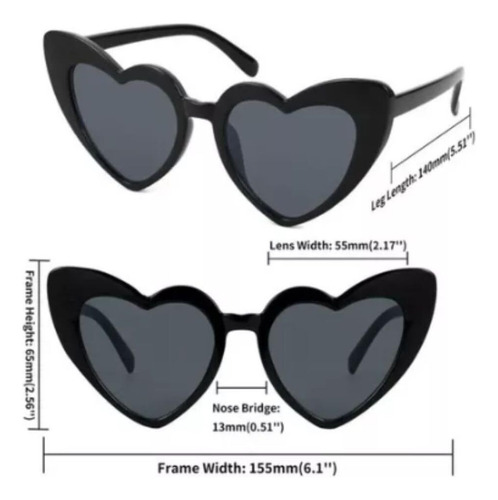 S Lentes De Sol En Forma De Corazón Para Mujer | Elegancia