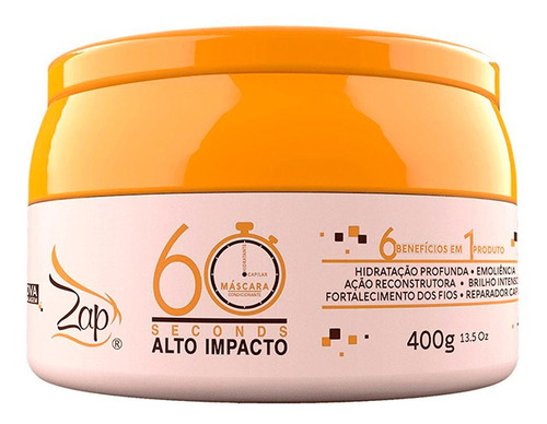 Zap Cosméticos Máscara Alto Impacto 60seg 400g