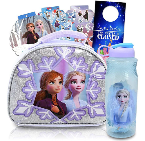 Frozen Anna  Elsa - Juego De Botellas De Agua Para Niños, 4