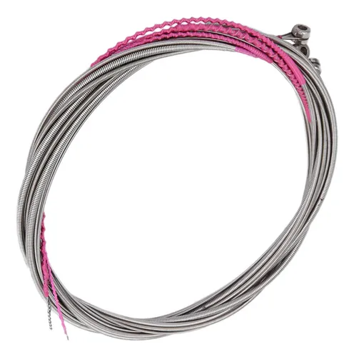 Cuerdas Para Bajo, Guitarra Eléctrica Plateada, Acero, 4 Cue