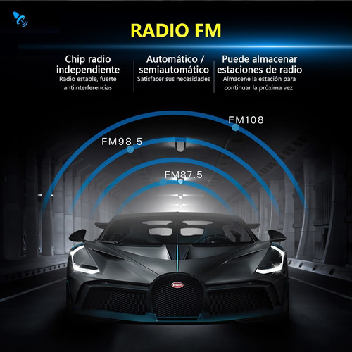 Imagen 2 de 8 de Auto Estereo Reproductor Mp3 Bluetooth Manos Libres Control