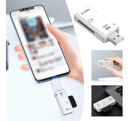 - Leitor De Cartão Xd Multifuncional Adaptador De Memória
