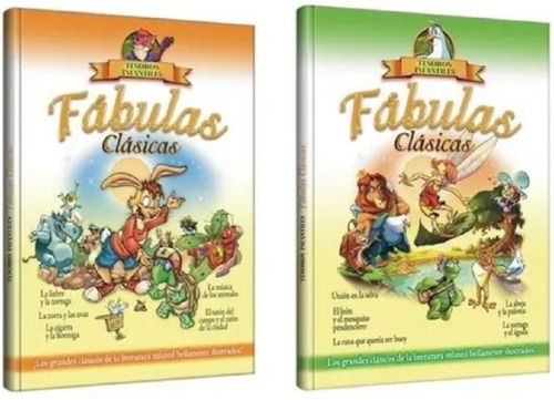 Oferta: 2 Libros De Fabulas Clásicas - Tesoros Infantiles