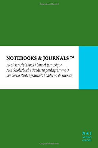 Cuaderno De Musica Notebooks & Journals Pocket Verde Tapa Bl