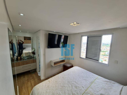 Imagem 9 de 30 de Apartamento 74 M² Com 2 Dormitórios, 1 Suíte E Sala Estendida À Venda, Por R$ 440.000 - Jaguaribe - Osasco/sp - Ap25247 - Ap25247