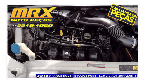 Sucata Range Rover Evoque Pure Tech 2.0 Aut 2015 Pecas