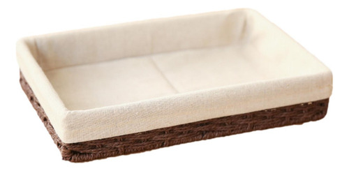 Basque Tejido Bin Organizador Rectangular Moderno Para Café