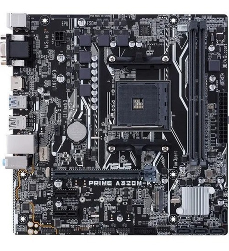 Placa Mãe Asus Prime A320m-k/br Am4 Ddr4 Bios Atualizada