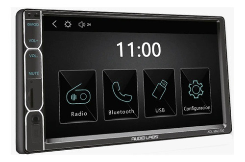 Estereo Pantalla 7  Carplay Mirrorlink Audiolabs Adl-mac700