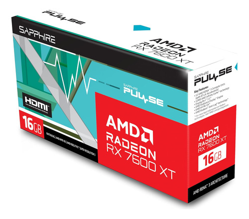 Sapphire 11339-04-20g Pulse Amd Radeon Rx 7600 Xt Gaming ...