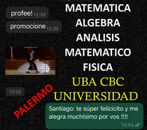 Comprar Clases Cbc Matematica Algebra  Analisis Matematico  Fisica