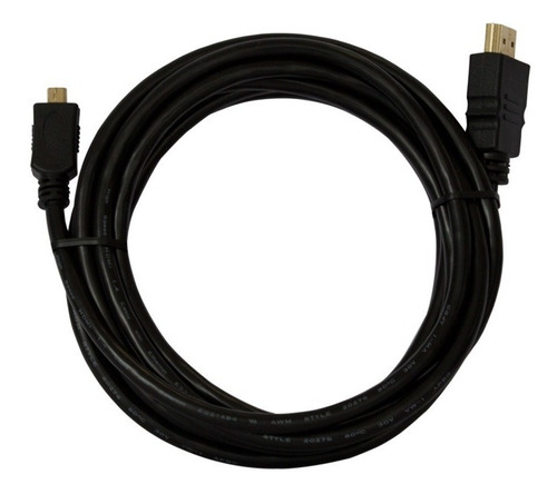 Cable C/ Conector Hdmi Macho A Micro Hdmi / 3m / Baño De Oro