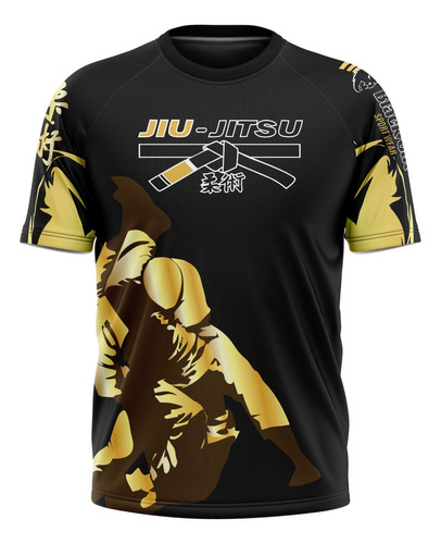 Camiseta Esportiva Jiu-jitsu Camisa Proteção Solar Dry Fit 