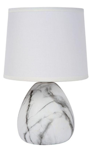 Lampara De Mesa Marmo Blanco Ø16-1xe14