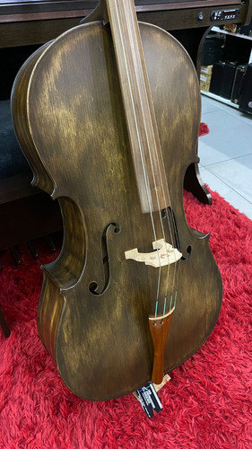 Violoncelo Rolim Milor Strad Envelhecido Fosco 4/4