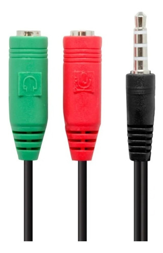 Splitter Adaptador Jack 3.5mm Divisor De Audio Y Microfono 