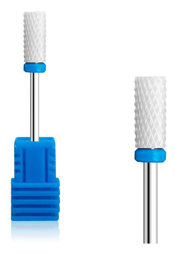 Broca Cerâmica Profissional Para Unhas - Large Barrel M Azul