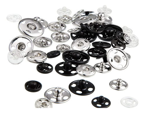 24 Broches A Presión 15 Mm Para Prendas De Vestir