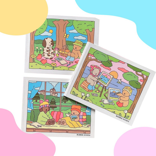 Libro Para Colorear Bobbie Goods, 50 Hojas, Dibujos, Pintura