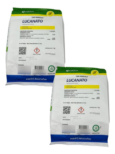 Lucanato Pack 2 X 1 Kg Fungicida Sistémico Metil-tiofanato