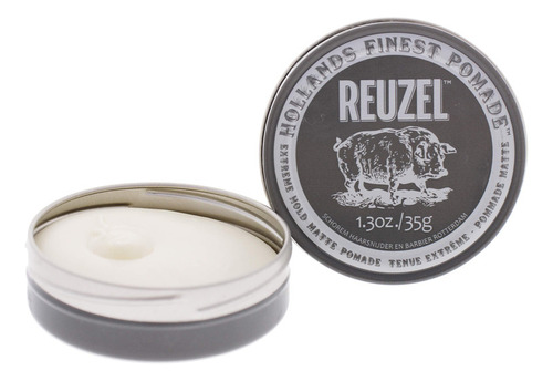 Reuzel Pomada Mate De Fijación Extrema, Fijación Más Fuer