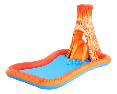 Piscina Infantil Inflable Interactiva Rampa Volcánica 227 Li