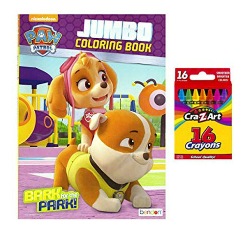 Paw Patrol Jumbo Coloring Book 1 Paquetes Con Crayones
