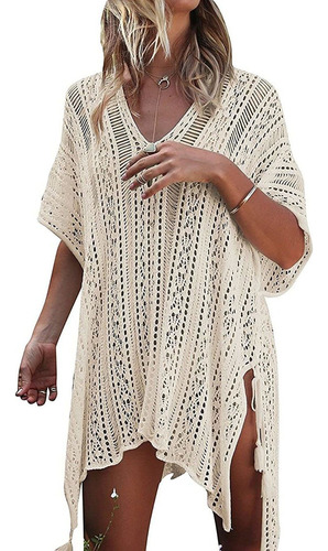 Salida De Playa Pareo Cover Up Baño Ropa Vestido Mujer