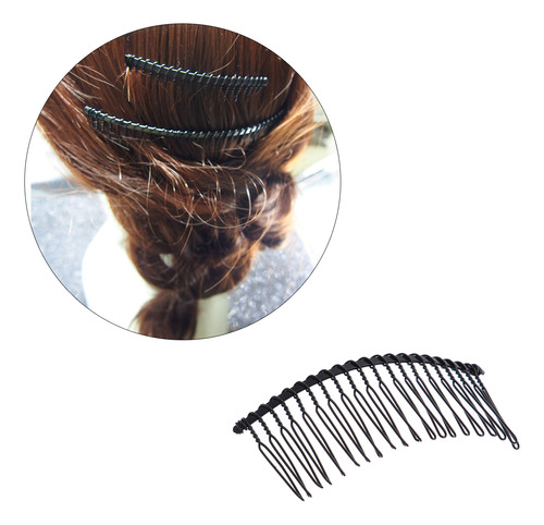 10pcs Iron Wire Comb Headdress Simple Comb Headdress For Wom