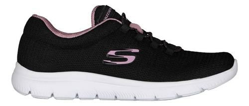 Tenis Skechers Summits Color Negro/rosa - Adulto 2.5 Mx