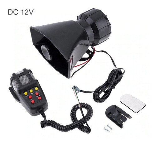 Imagen 2 de 8 de Bocina Policial Sirena Carabinero 7 Tonos Megafono 100w 12v