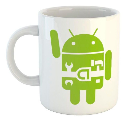 Taza De Ceramica Android Tecnico Informatica