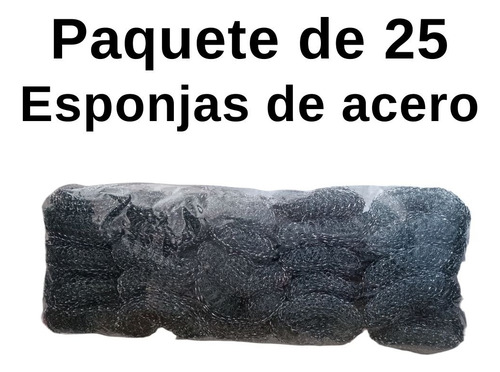Virutilla Gruesa Olla Dura Acero Metal Limpieza Esponja X25