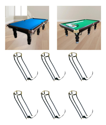 6 Piezas De Mesa De Billar Accesorios De Rieles De Estilo B